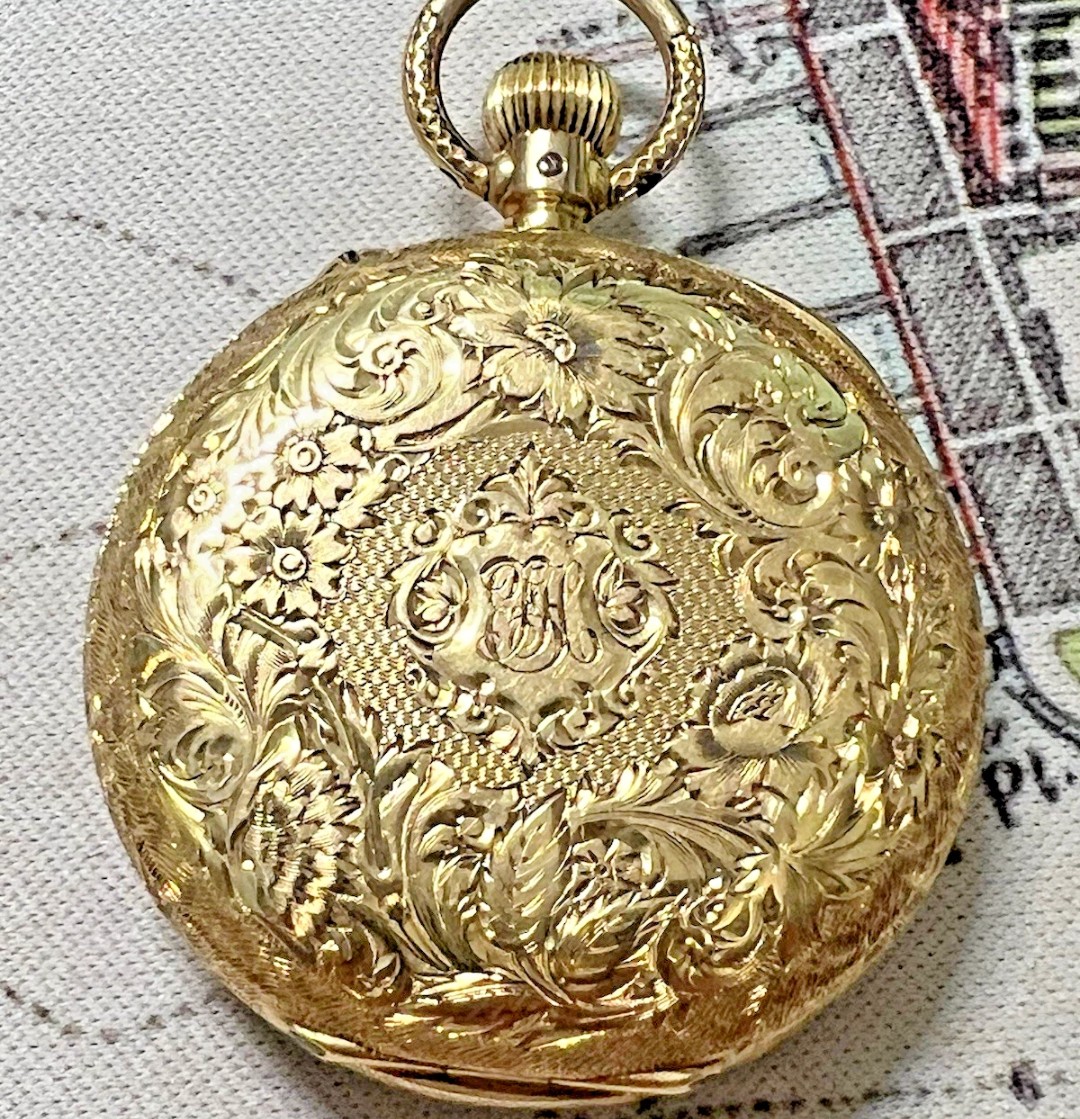 Titanic Pocket Watch 18k Gold EJA Monogram