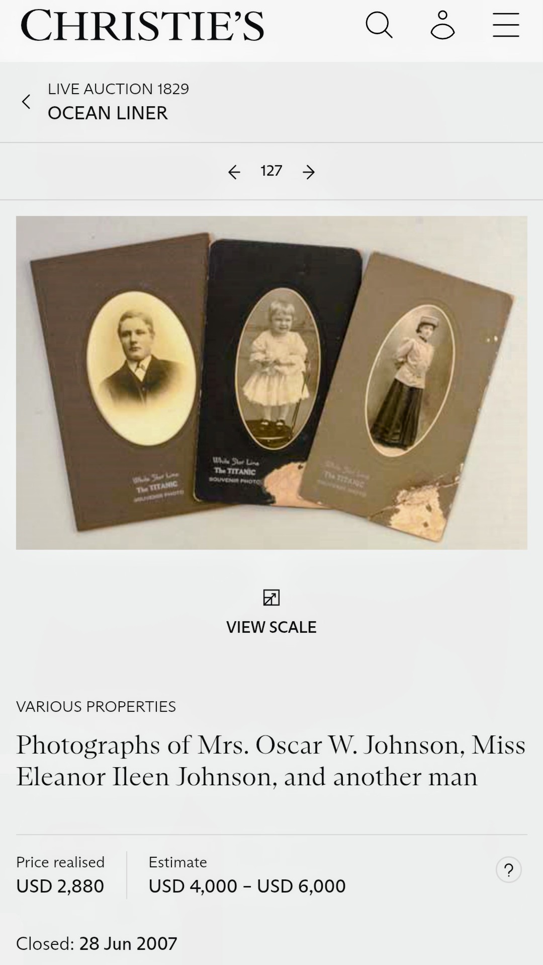 Christie's Auction Record